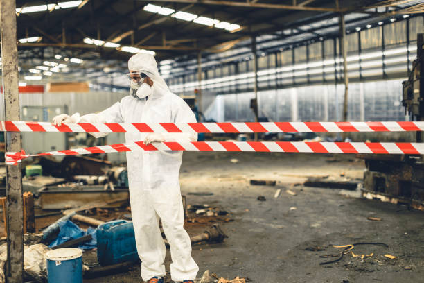 Professional Drug Lab Cleanup technician working in Clarksville, AR